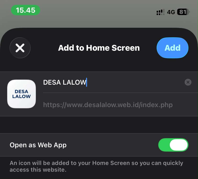 Langkah 4 iOS